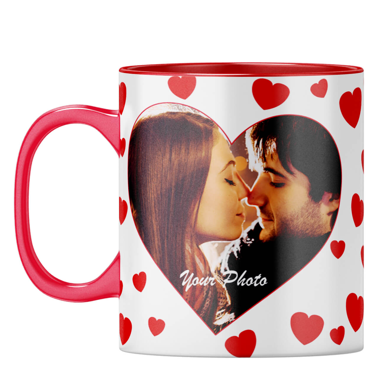 Loving Hearts Coffee Mug Red