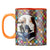 Mandala Photo Coffee Mug Orange