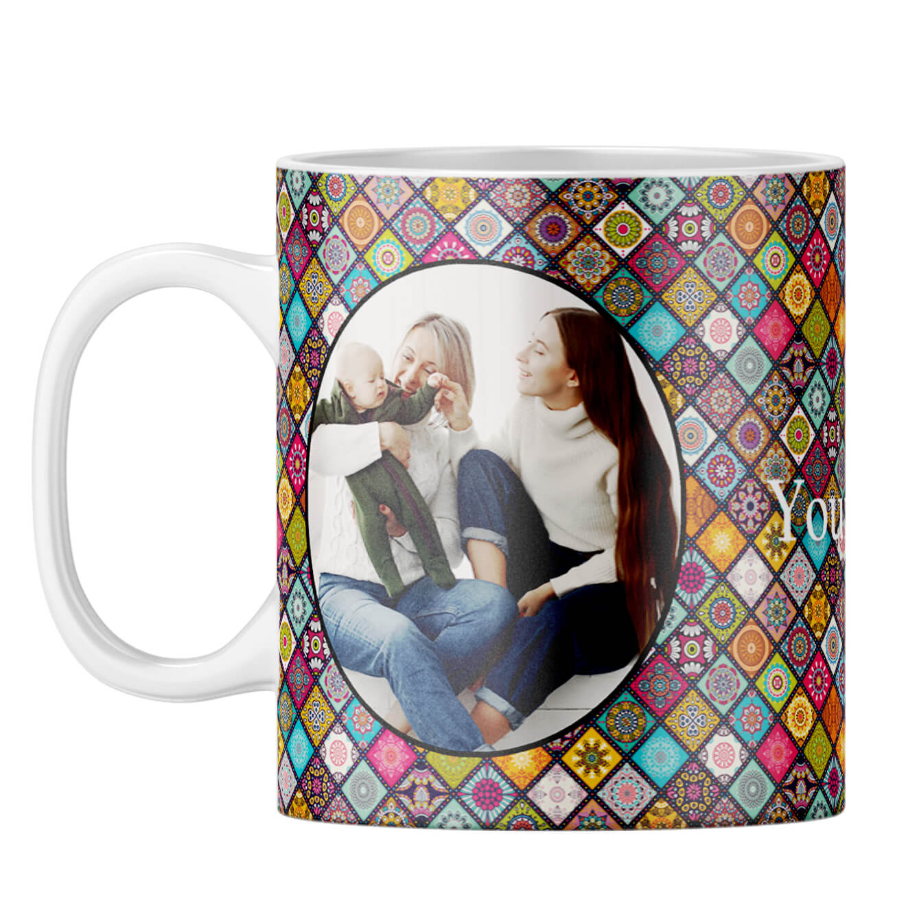 Mandala Photo Coffee Mug White