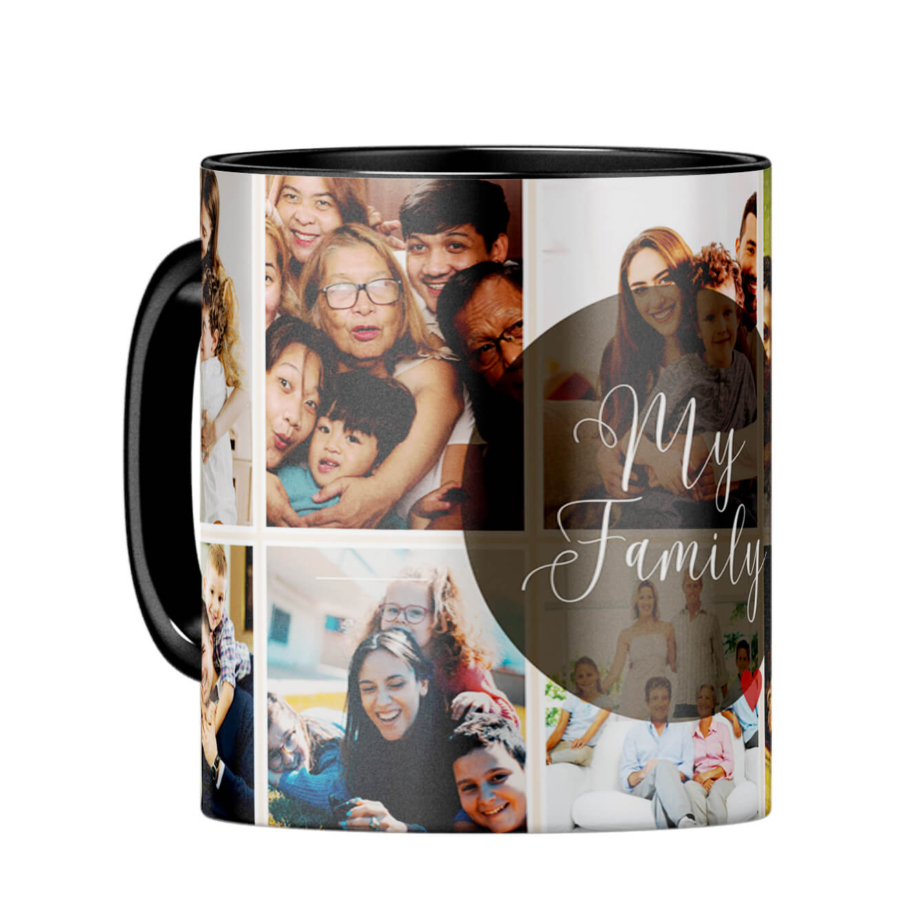 My Family Coffee Mug Black