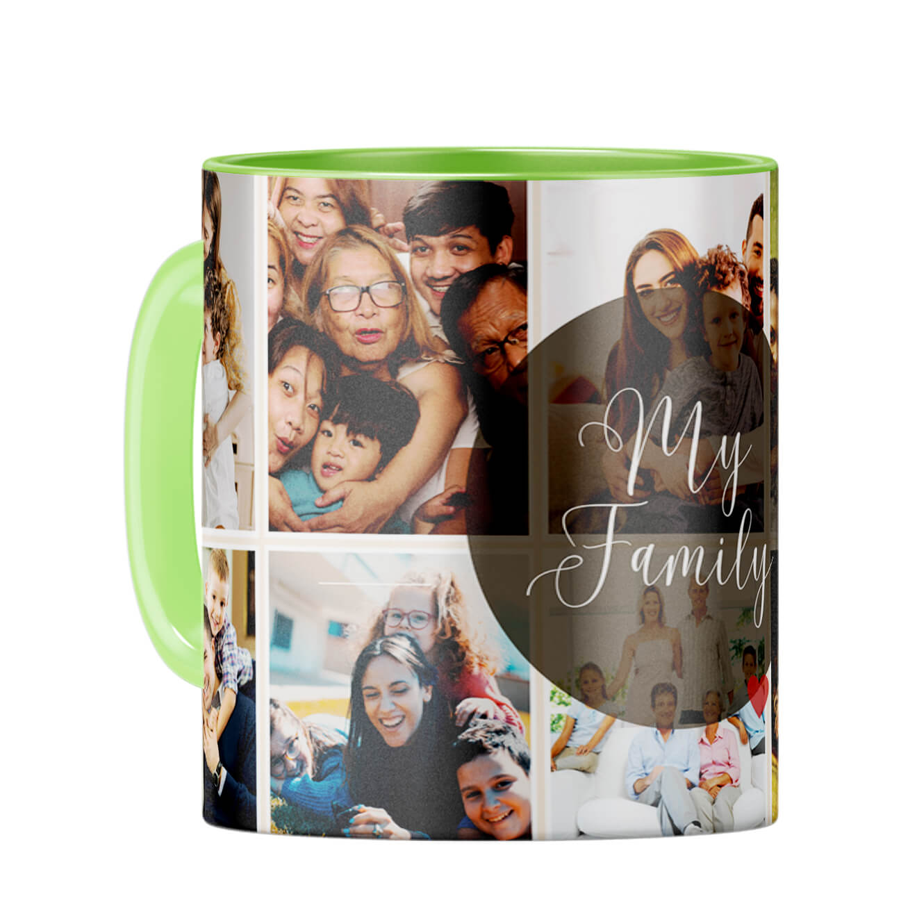 My Family Coffee Mug Light Green