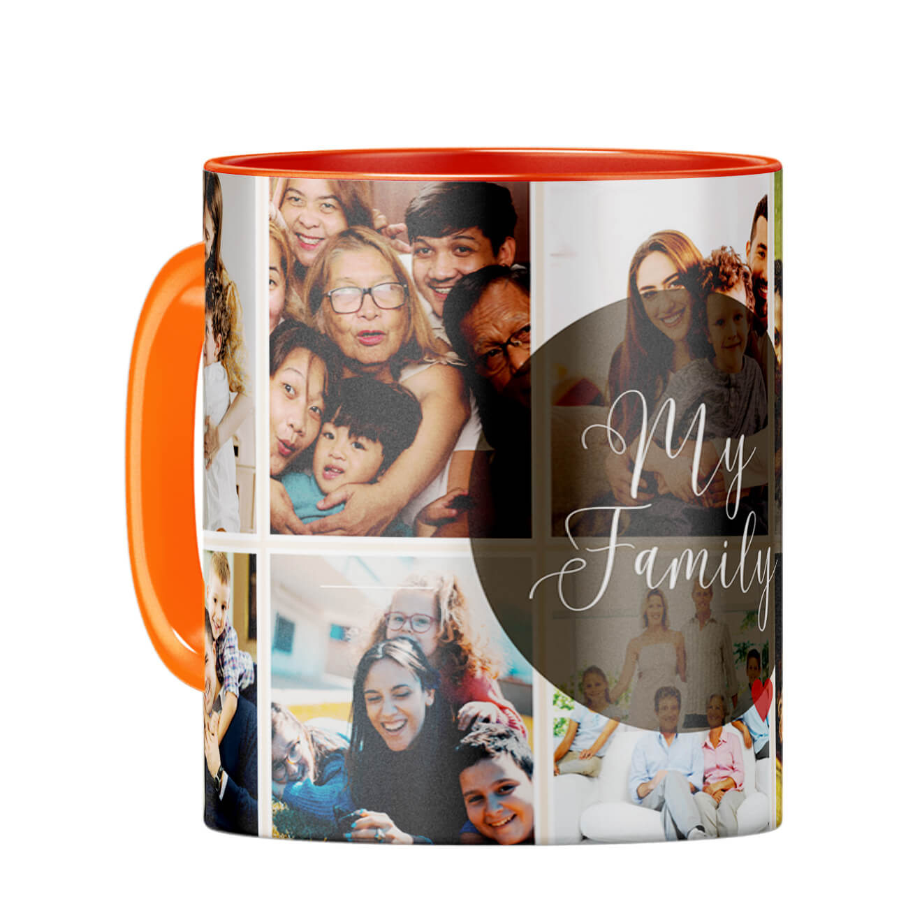 My Family Coffee Mug Orange