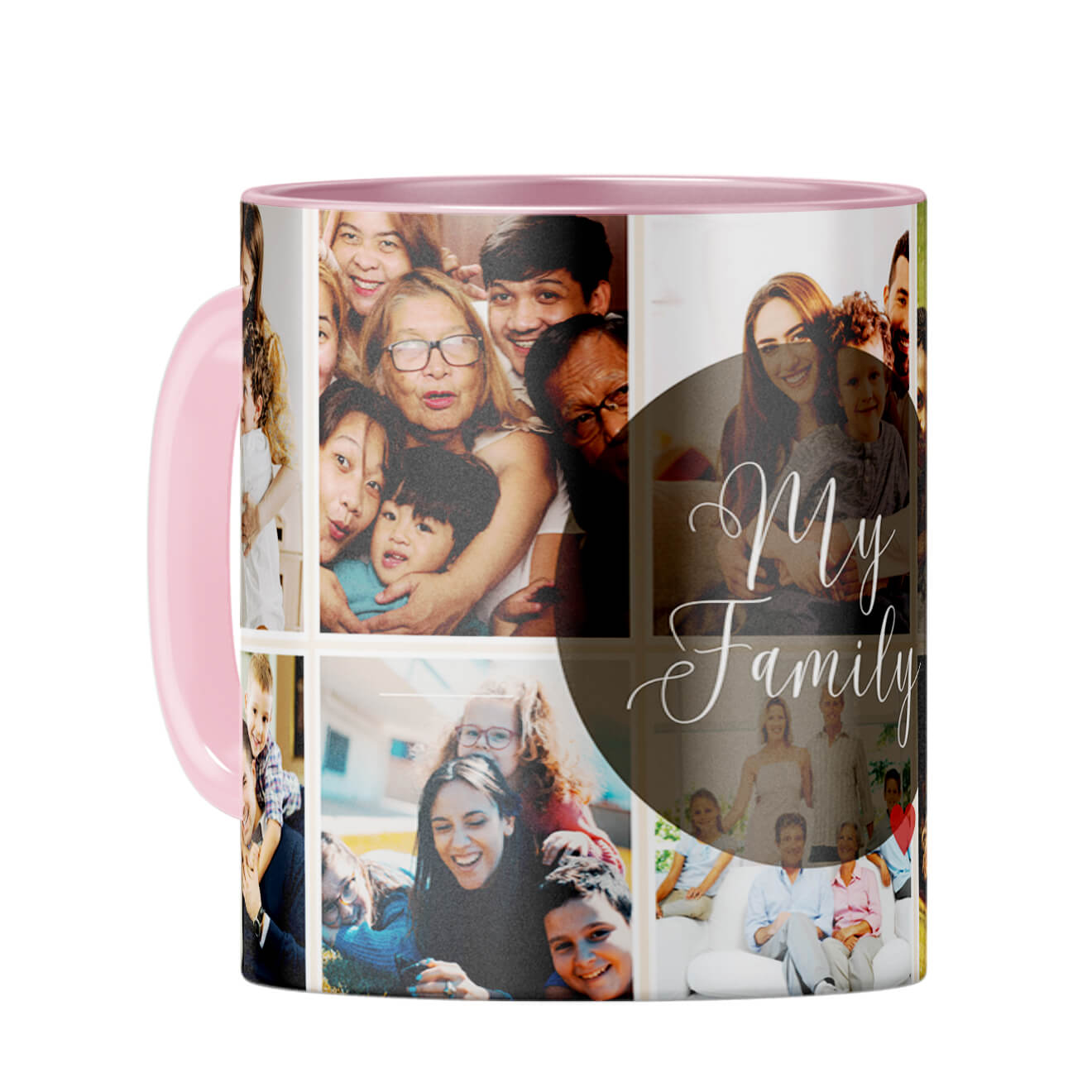 My Family Coffee Mug Pink