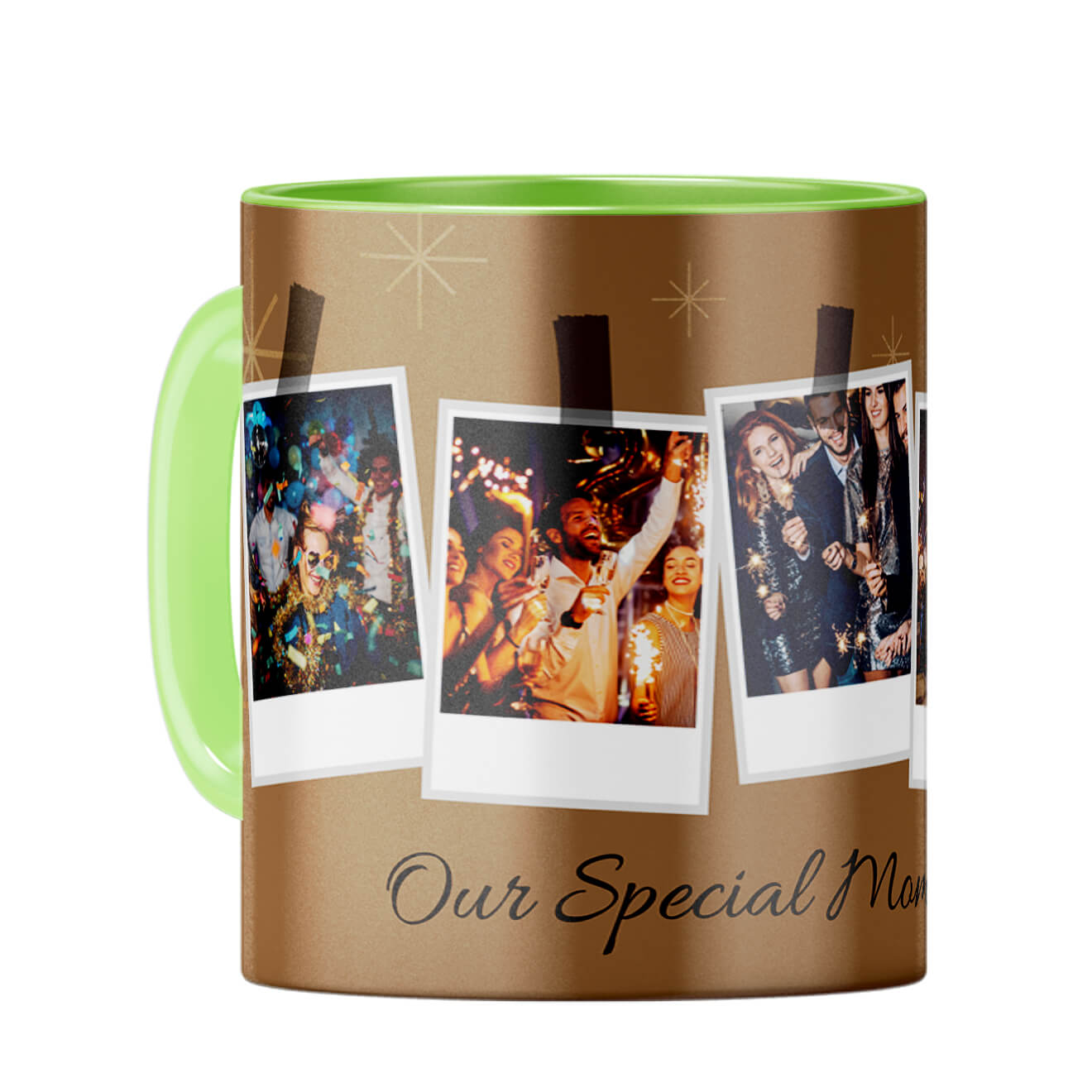 Our Special Moments Together Coffee Mug Light Green