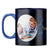 Photo on Blue Coffee Mug Dark Blue