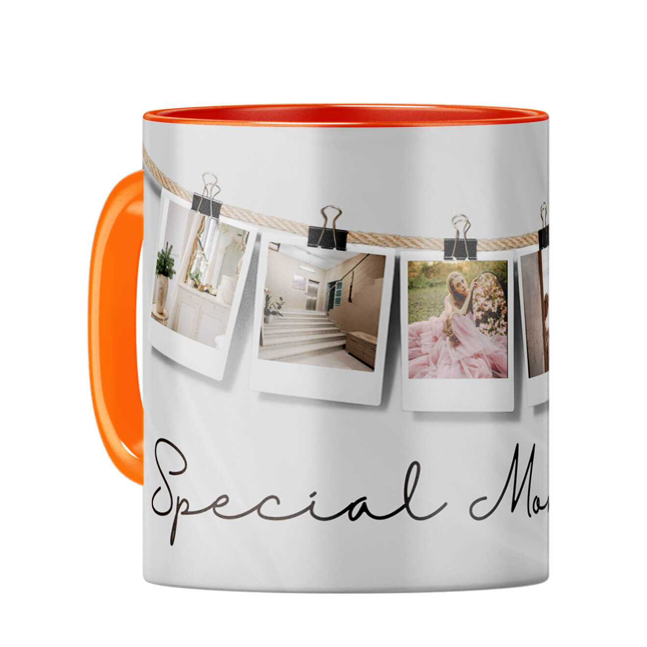 Pinning Special Moments Coffee Mug Orange