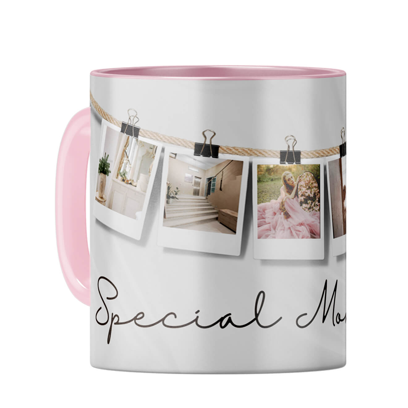 Pinning Special Moments Coffee Mug Pink