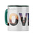 Romantic Love Coffee Mug Dark Green