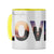 Romantic Love Coffee Mug Yellow