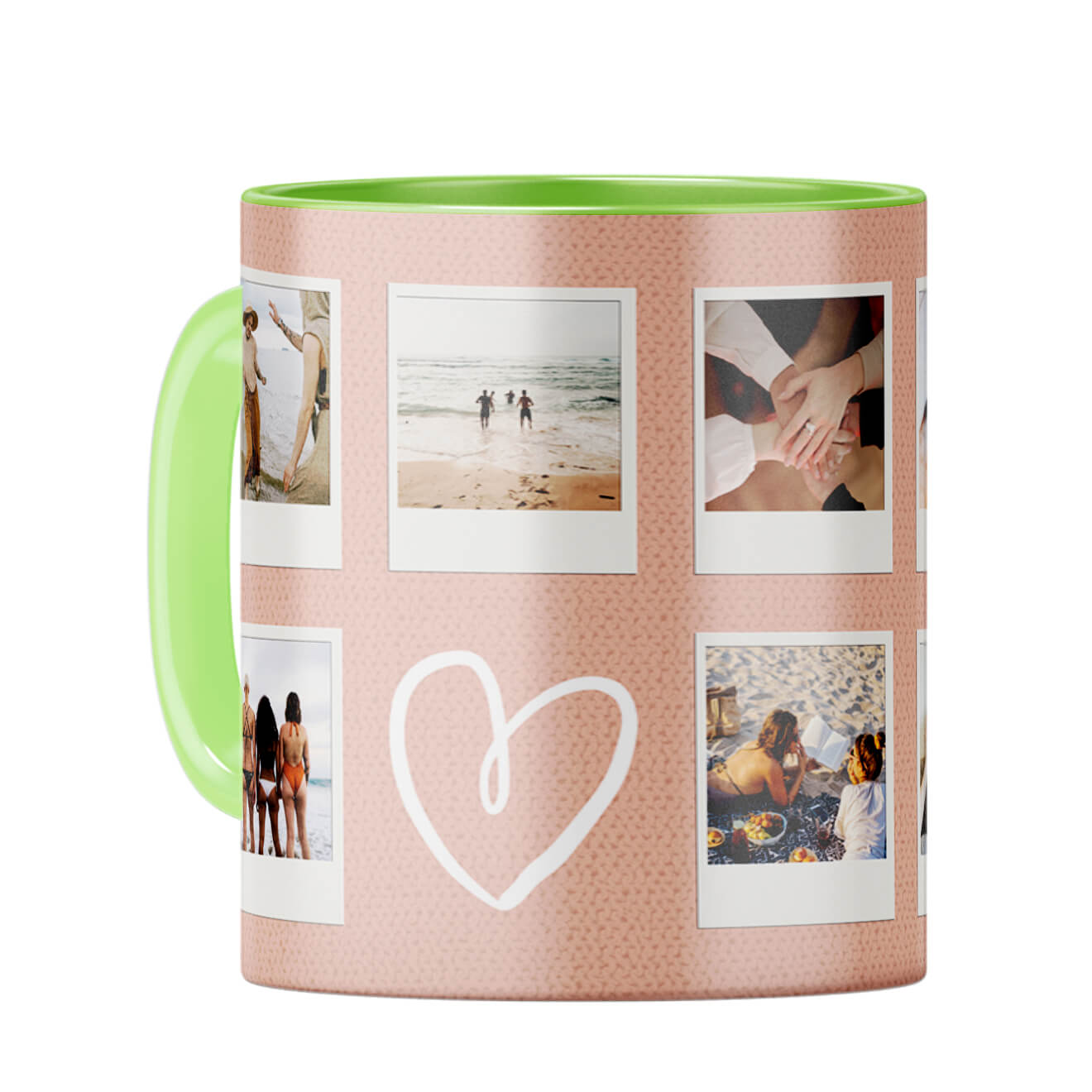 Touch of Love Coffee Mug Light Green