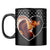 White Hearts Photo Coffee Mug Black