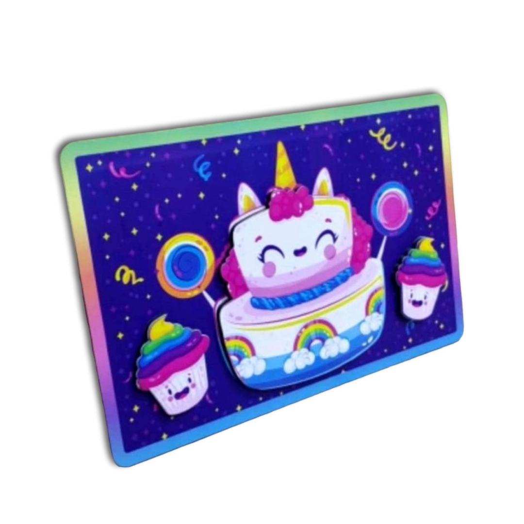 Unicorn Cake Design Magnetic Frame