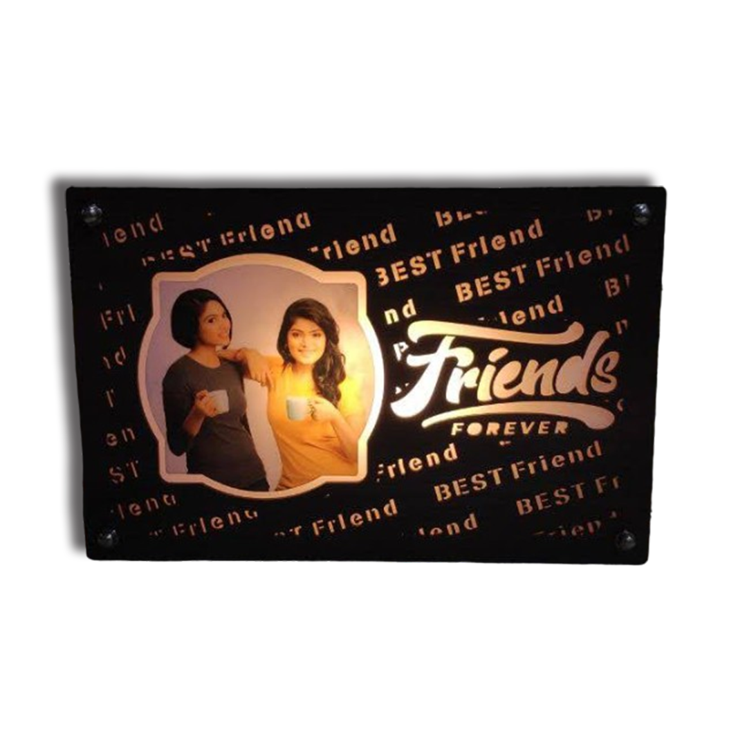 Warm White Best Friend LED Frame