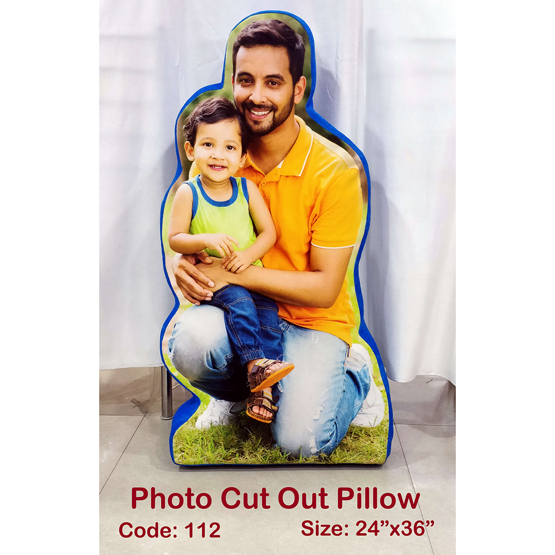 Photo cut out pillow sales