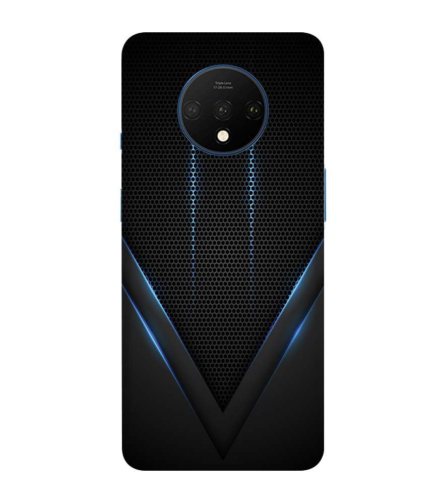 A0114-Black and Blue Back Cover for OnePlus 7T