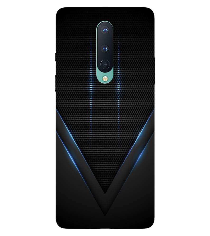 A0114-Black and Blue Back Cover for OnePlus 8