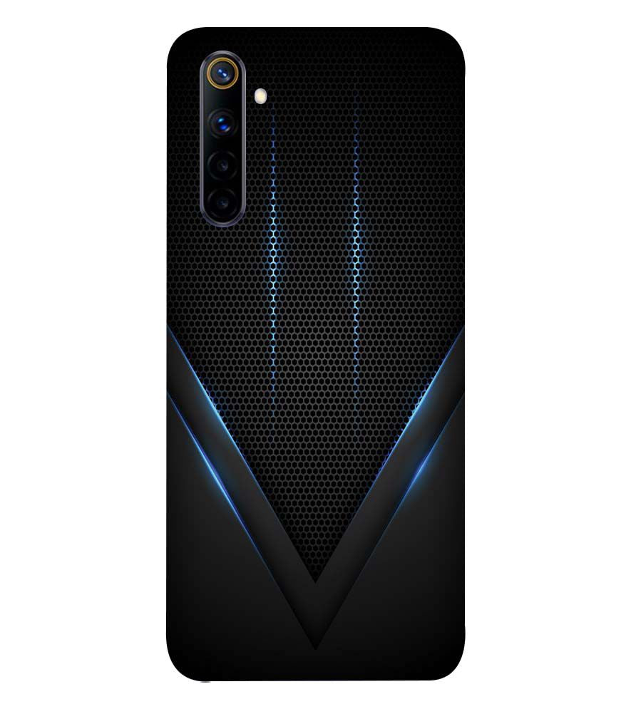 A0114-Black and Blue Back Cover for Realme 6i