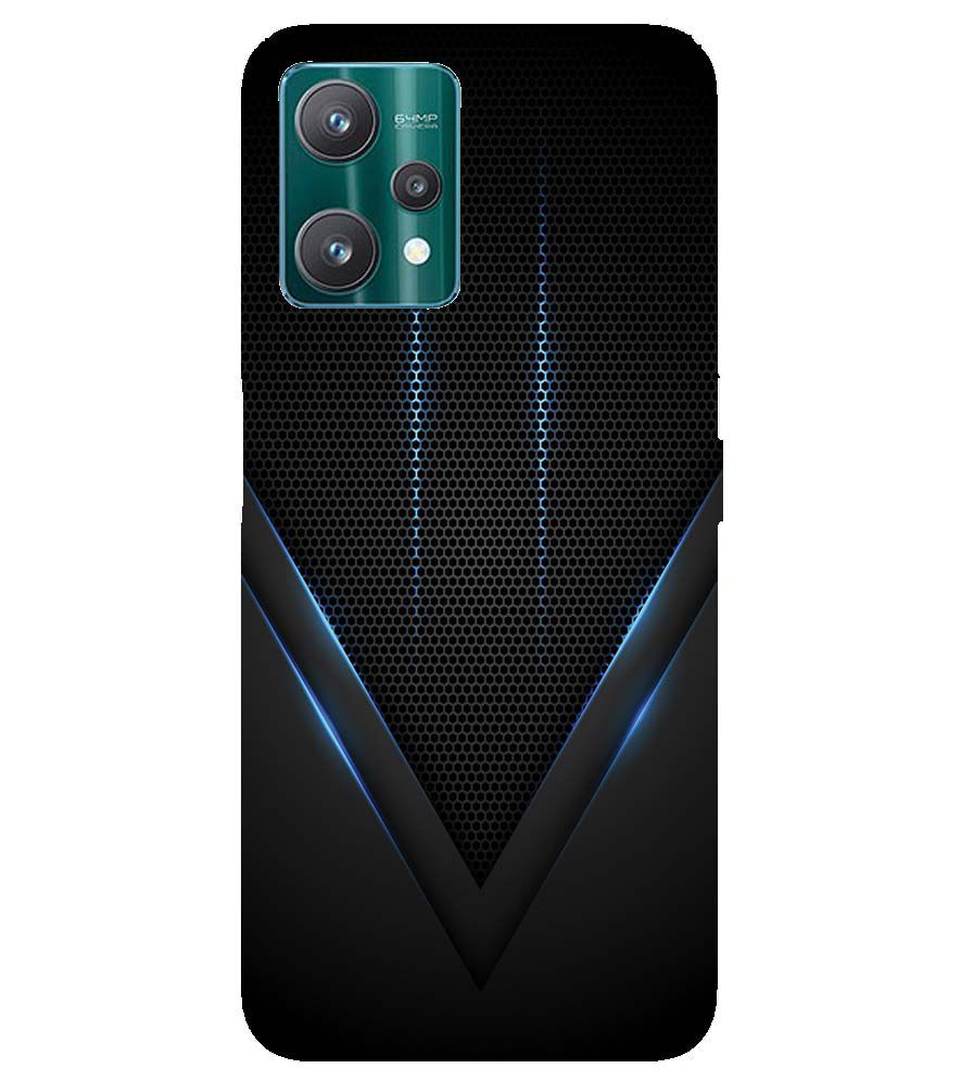 A0114-Black and Blue Back Cover for Realme 9 Pro+