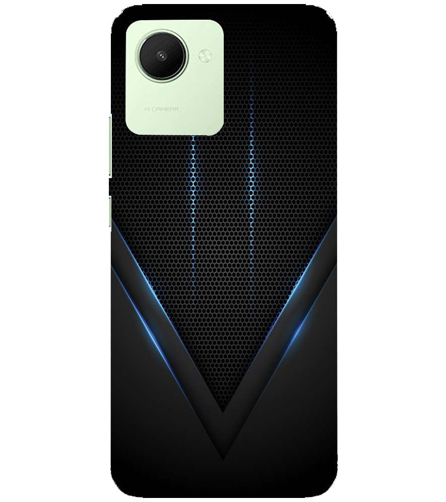 A0114-Black and Blue Back Cover for Realme C30