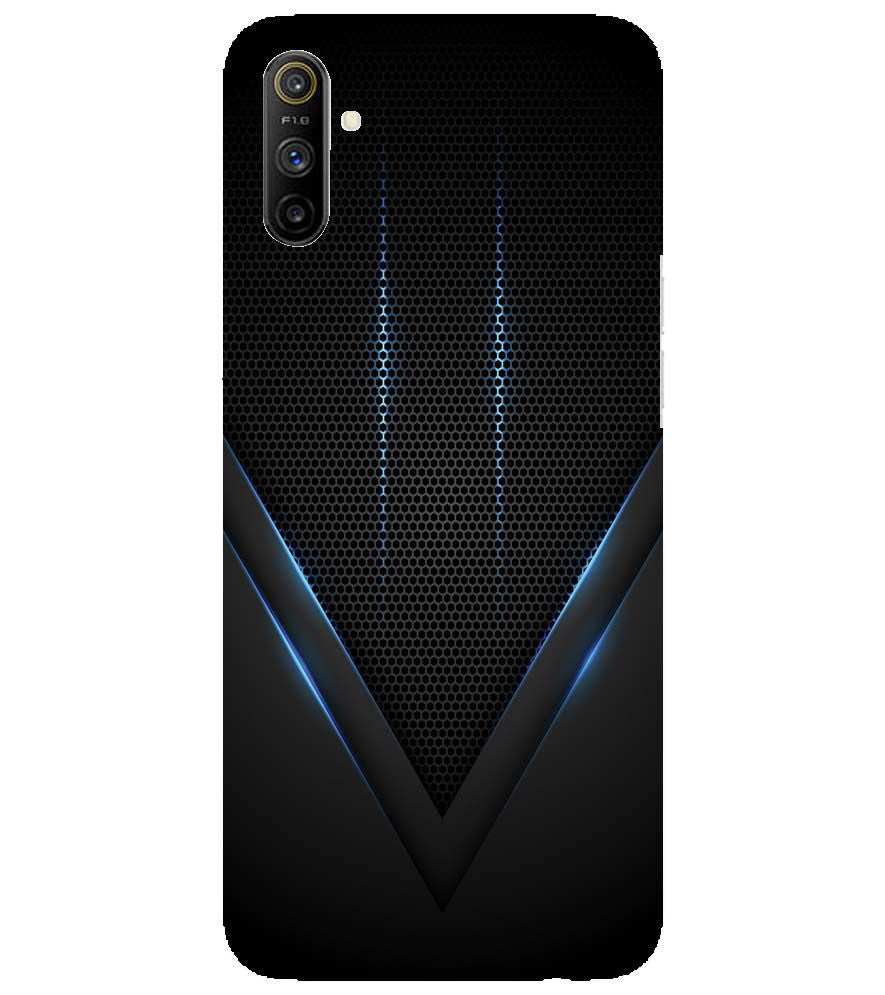 A0114-Black and Blue Back Cover for Realme Narzo 10A