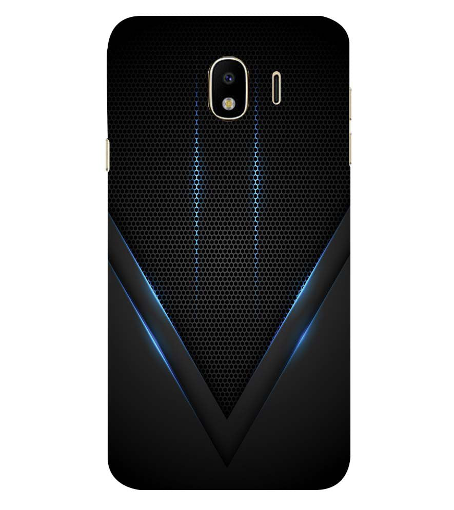 A0114-Black and Blue Back Cover for Samsung Galaxy J4 (2018)