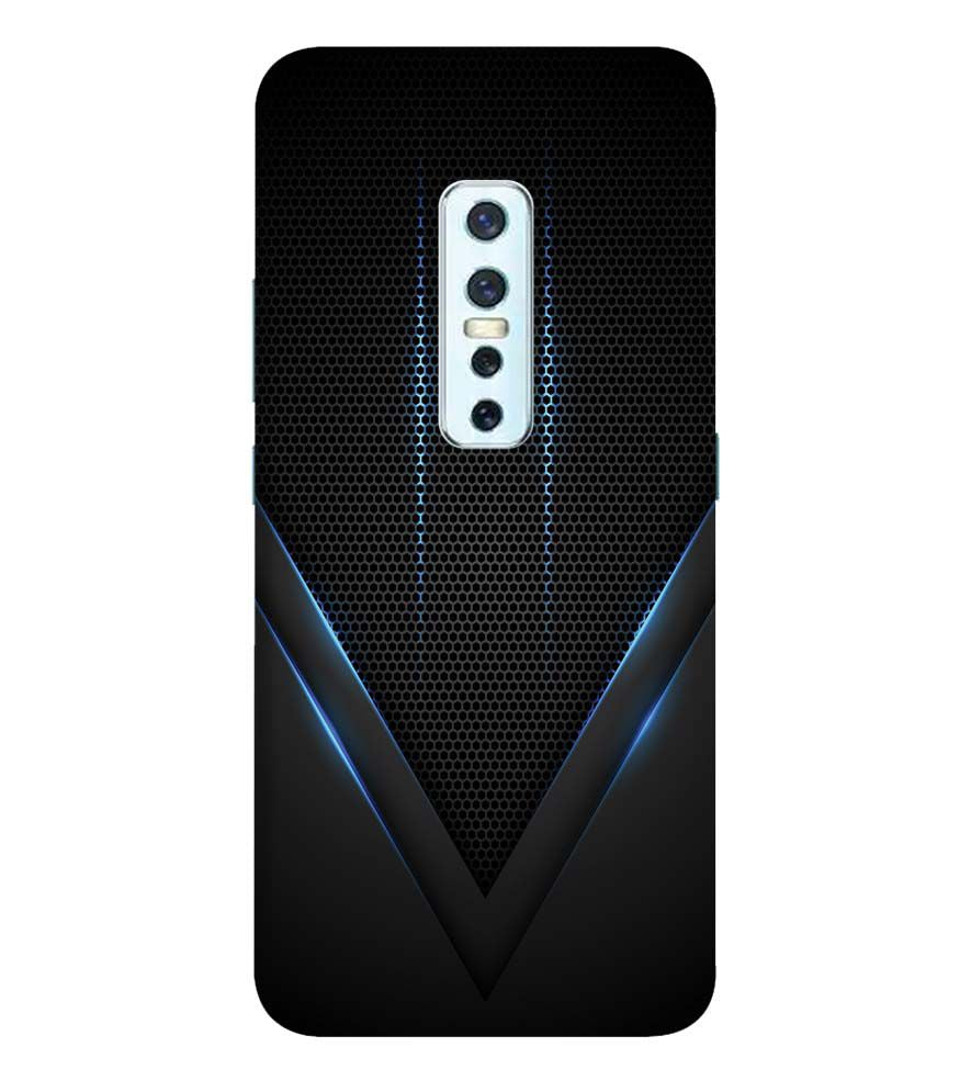 A0114-Black and Blue Back Cover for Vivo V17 Pro