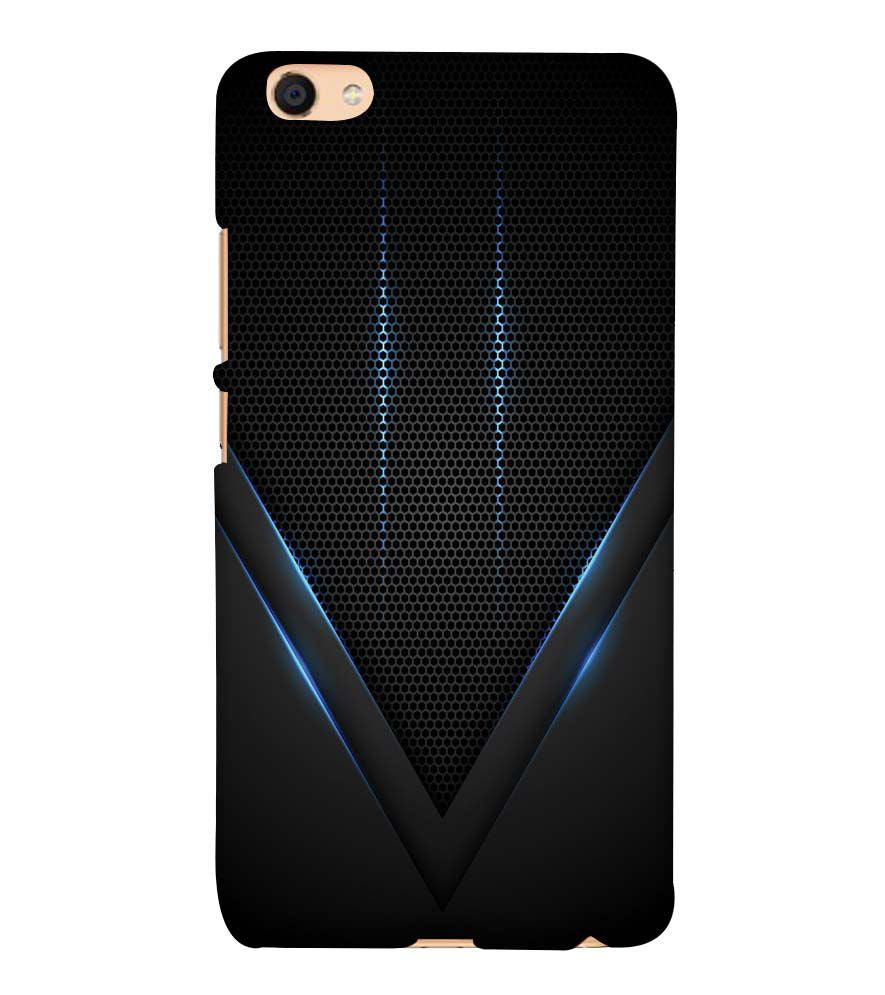 A0114-Black and Blue Back Cover for Vivo Y55L