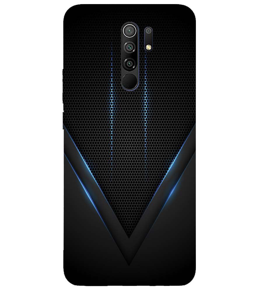 A0114-Black and Blue Back Cover for Xiaomi Poco M2