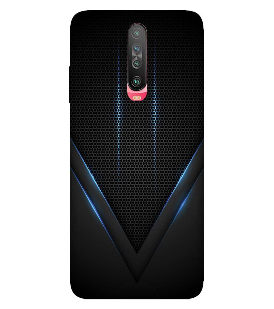 A0114-Black and Blue Back Cover for Xiaomi Poco X2