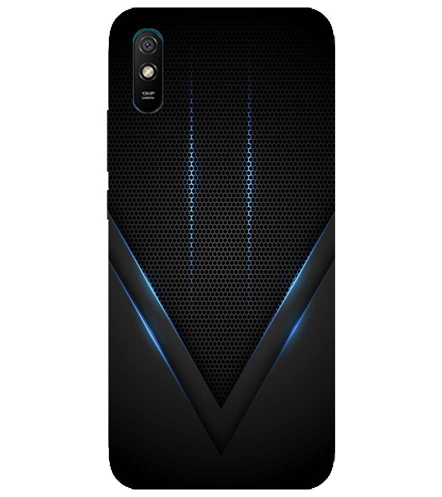 A0114-Black and Blue Back Cover for Xiaomi Redmi 9i