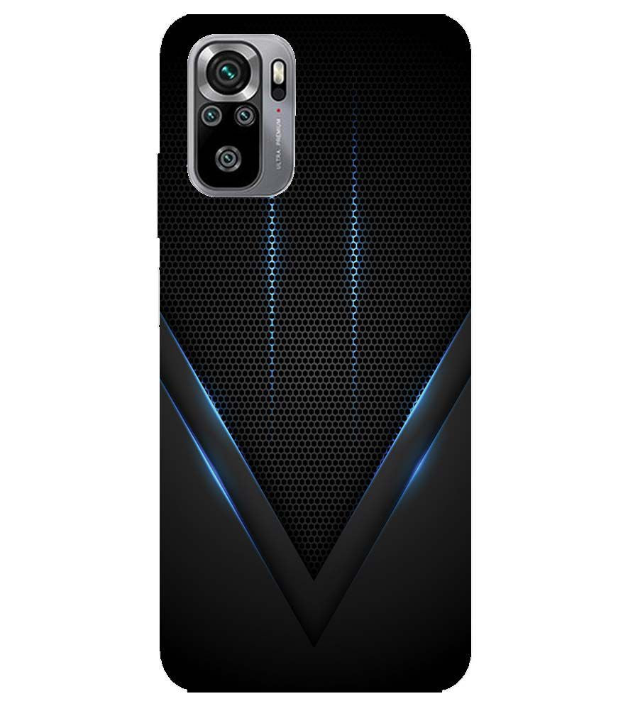 A0114-Black and Blue Back Cover for Xiaomi Redmi Note 10