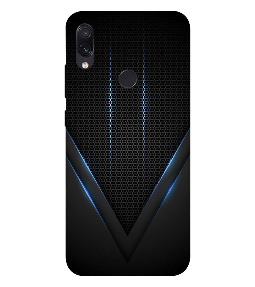 A0114-Black and Blue Back Cover for Xiaomi Redmi Note 7S