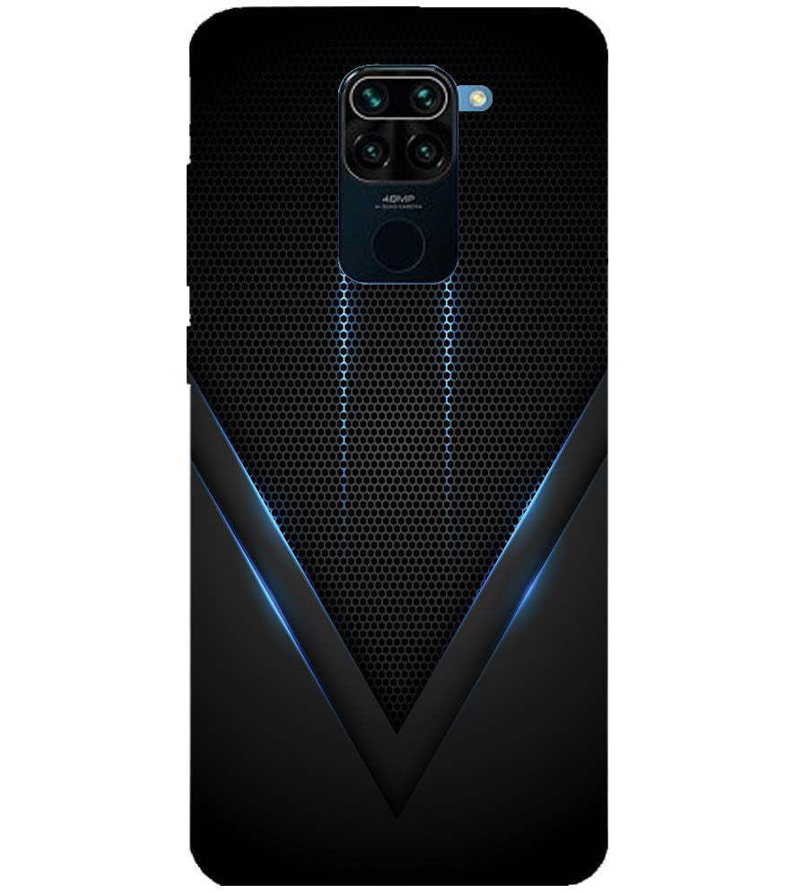 A0114-Black and Blue Back Cover for Xiaomi Redmi Note 9