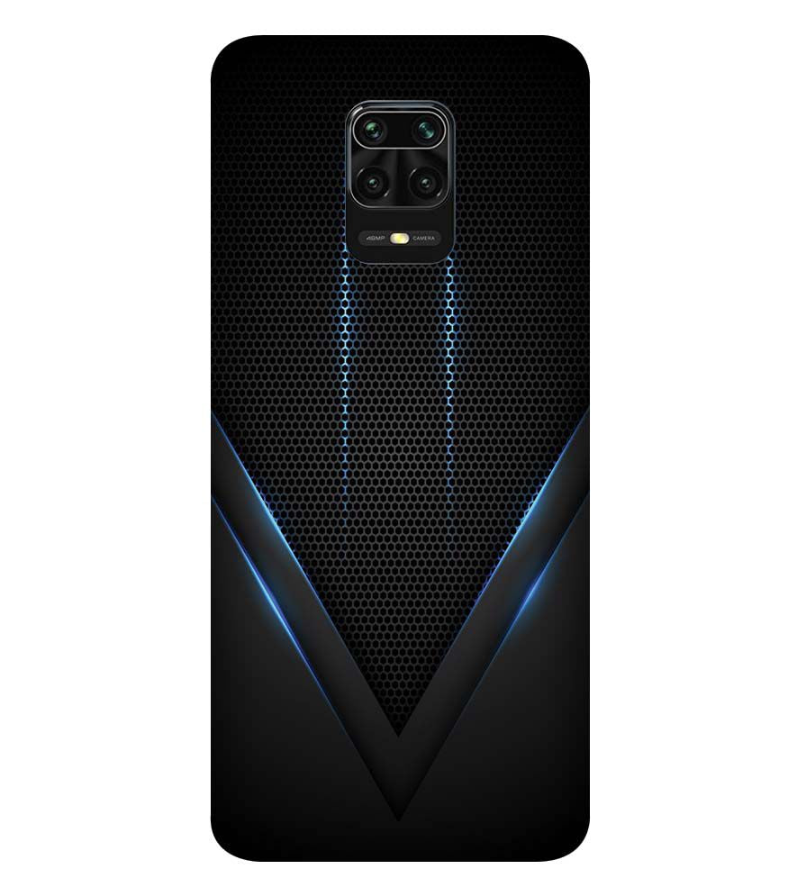 A0114-Black and Blue Back Cover for Xiaomi Redmi Note 9S