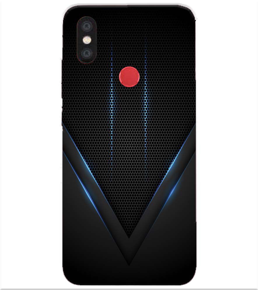 A0114-Black and Blue Back Cover for Xiaomi Redmi Y2