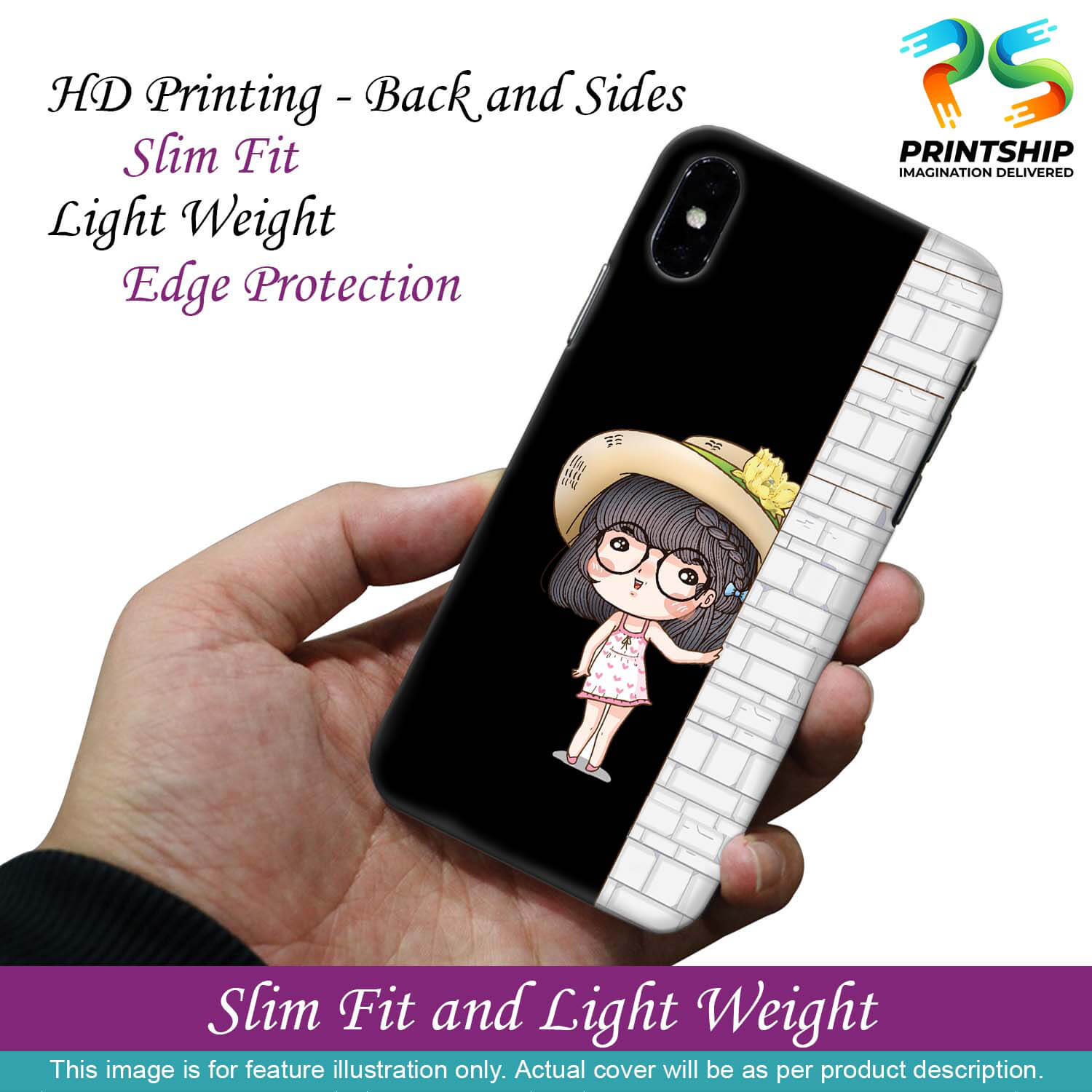 A0146-Innocent Girl Back Cover for Vivo V17 Pro