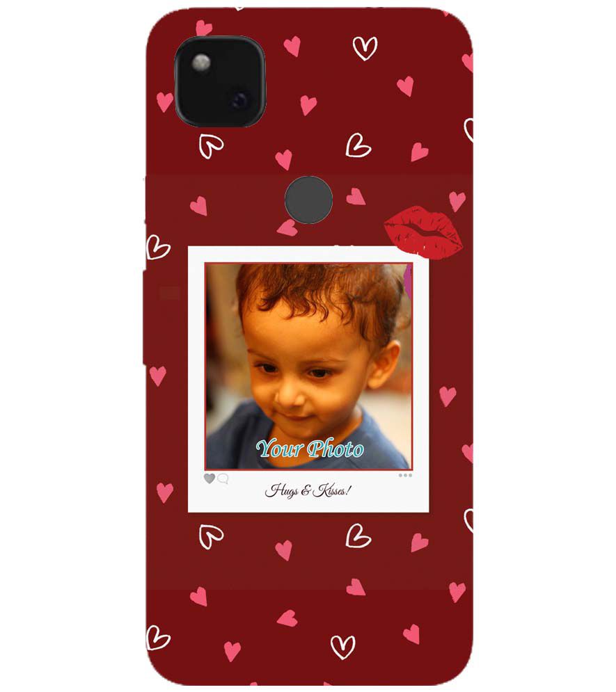 A0502-Hugs n Kisses Back Cover for Google Pixel 4a