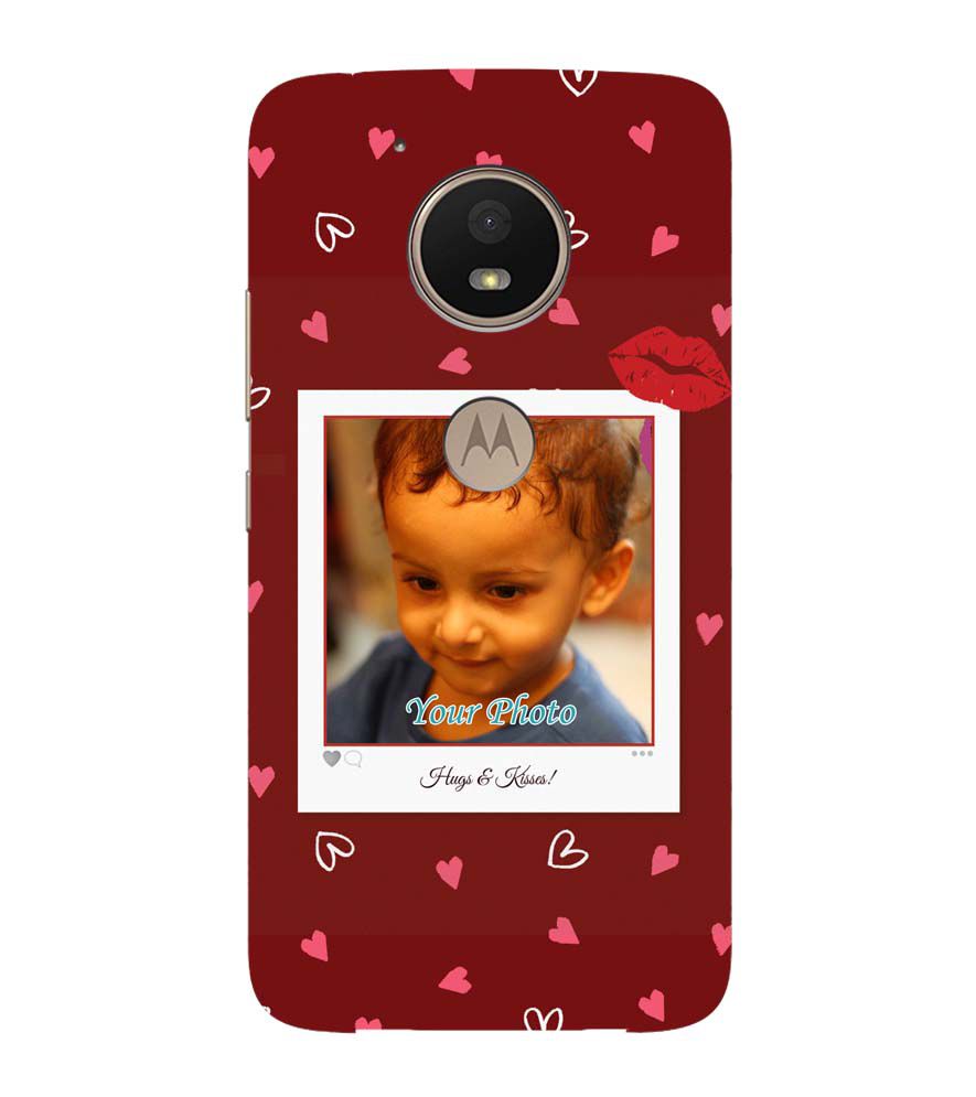 A0502-Hugs n Kisses Back Cover for Motorola Moto E4 Plus