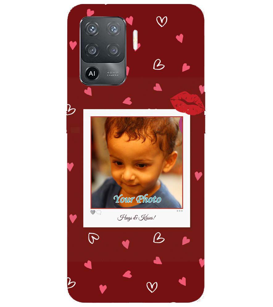 A0502-Hugs n Kisses Back Cover for Oppo F19 Pro