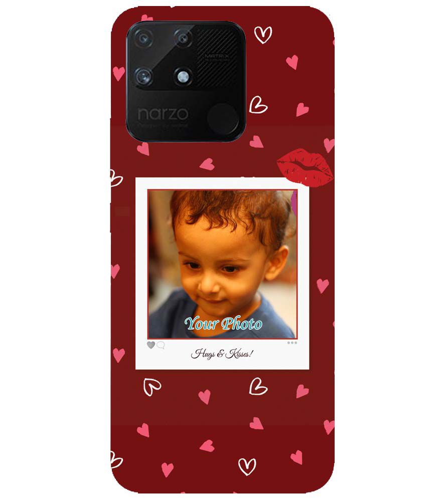 A0502-Hugs n Kisses Back Cover for Realme Narzo 50A