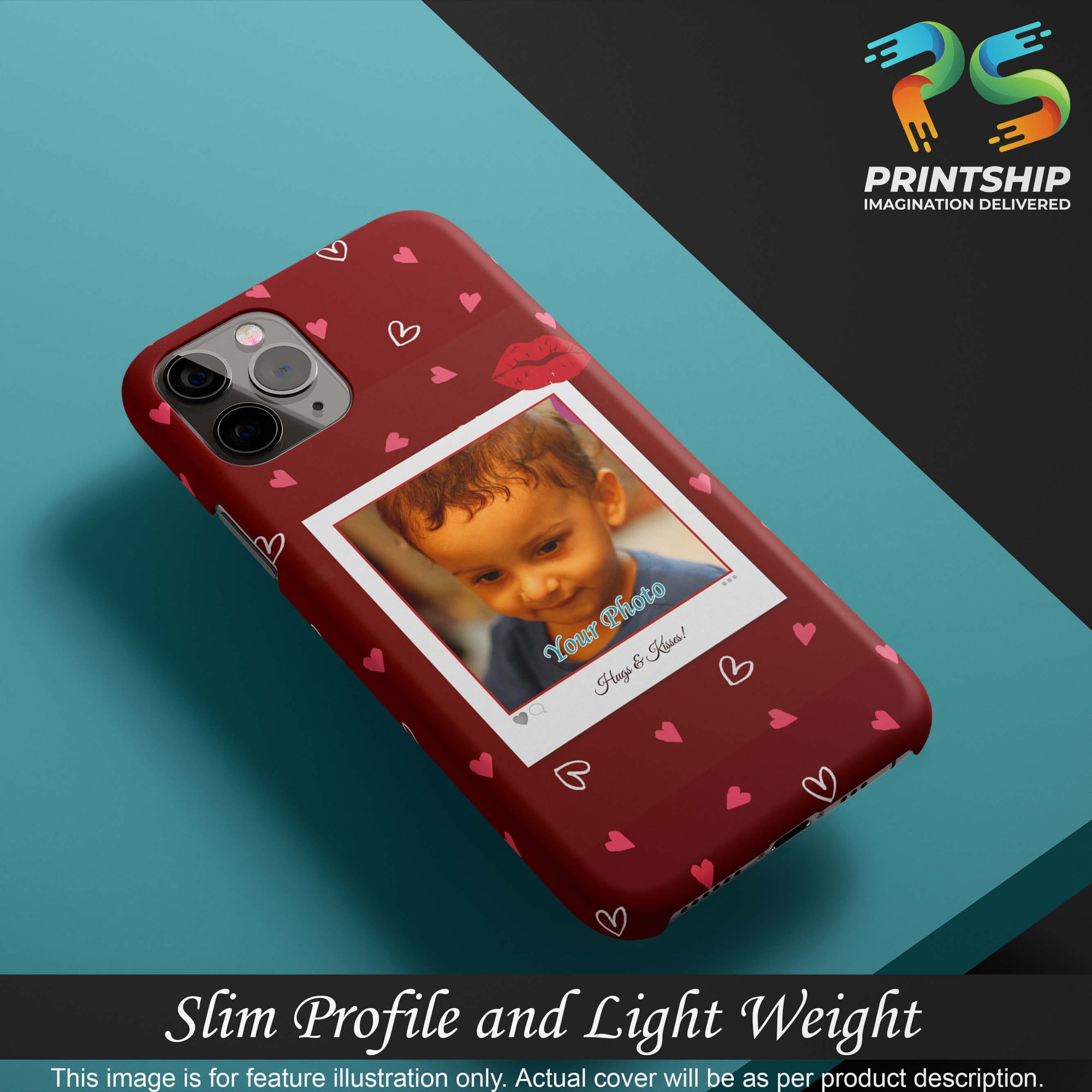 A0502-Hugs n Kisses Back Cover for Realme 7 Pro-Image4