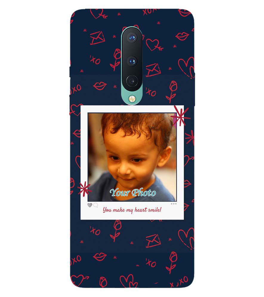 A0503-Heart Smiles Back Cover for OnePlus 8