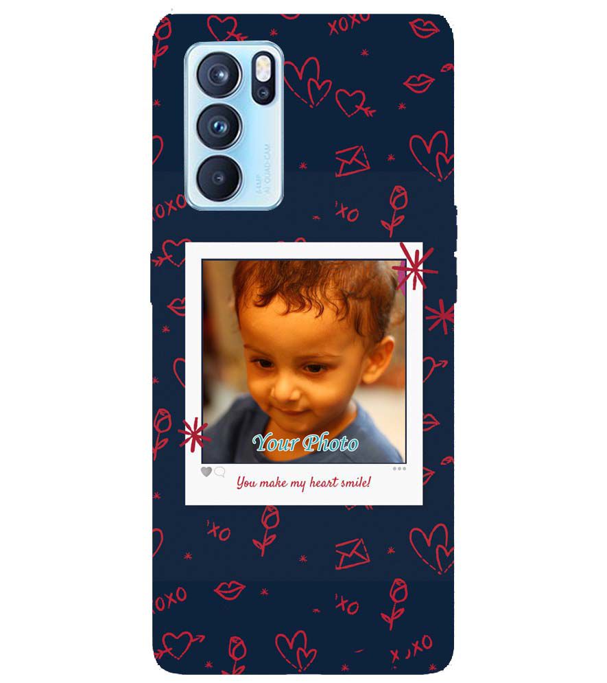 A0503-Heart Smiles Back Cover for Oppo Reno6 5G