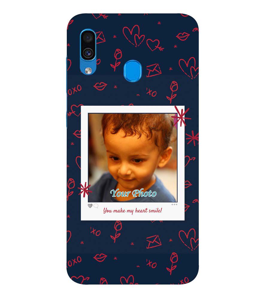 A0503-Heart Smiles Back Cover for Samsung Galaxy A20