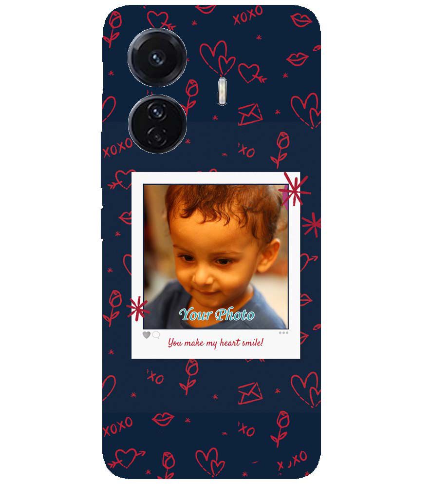 A0503-Heart Smiles Back Cover for vivo T1 Pro