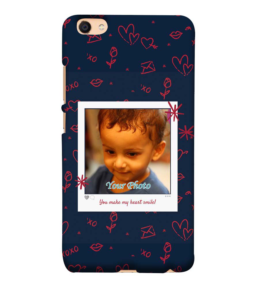 A0503-Heart Smiles Back Cover for Vivo Y55L