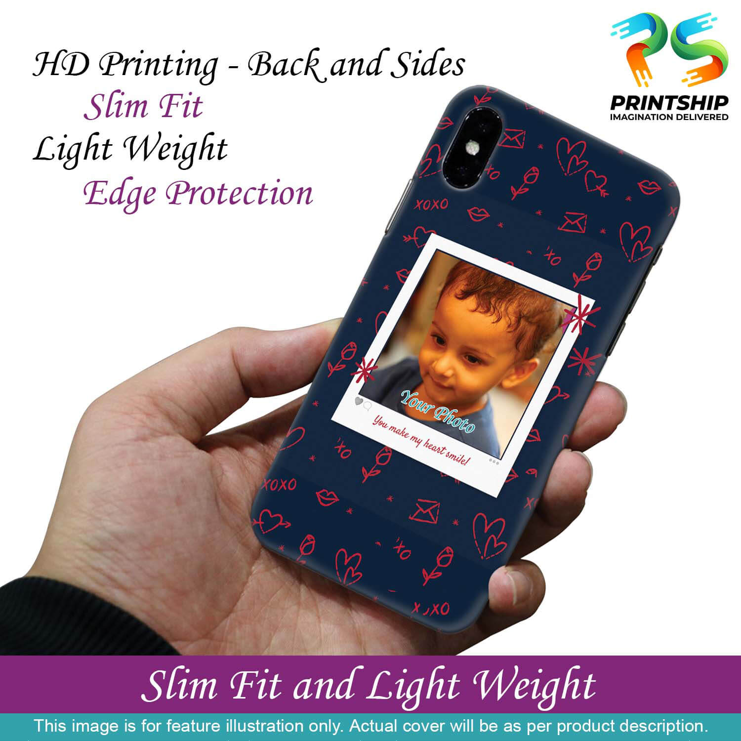 A0503-Heart Smiles Back Cover for Realme 9 Pro+