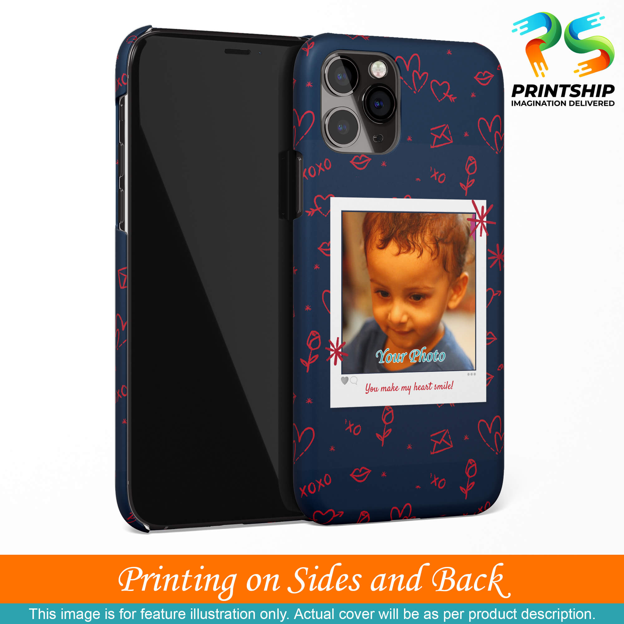 A0503-Heart Smiles Back Cover for Xiaomi Poco M2-Image3