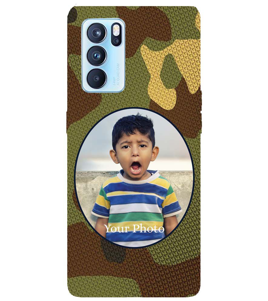 A0506-Camouflage Photo Back Cover for Oppo Reno6 5G