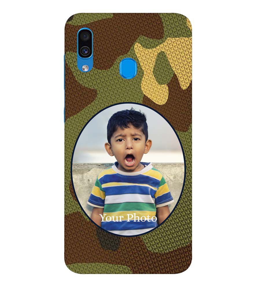 A0506-Camouflage Photo Back Cover for Samsung Galaxy A20